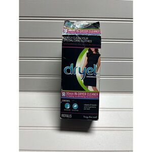 Dryel At-Home Dry Cleaner Refill Kit Booster Spray 6 Loads Open Box